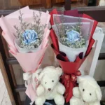 ช่อแบงค์กับตุ๊กตาหมี