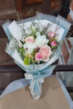 ช่อดอกไม้ประดิษฐ์สีฟ้า-AC1006 - Image 2