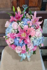 แจกันดอกไม้สดสีชมพู-VF1025 - Image 2