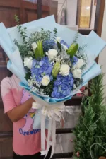 ช่อดอกไม้สดสีฟ้า-BF1010 - Image 2