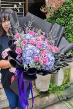 ช่อดอกไม้สดสีม่วง-VF1003 - Image 2