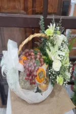 กระเช้าดอกไม้ผลไม้สด-BF1016 - Image 3