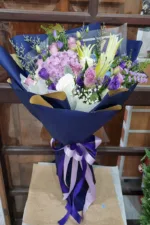 ช่อดอกไม้สดโทนสีม่วง-VF1005 - Image 2