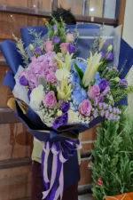 ช่อดอกไม้สดโทนสีม่วง-VF1005 - Image 4