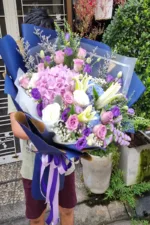 ช่อดอกไม้สดโทนสีม่วง-VF1005 - Image 3