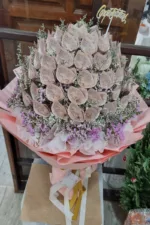 ช่อแบงค์พันม้วนทำดอก