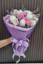 ช่อดอกไม้สดโทนสีม่วง-VF1007 - Image 4