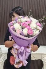 ช่อดอกไม้สดโทนสีม่วง-VF1007 - Image 3