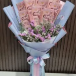 ช่อดอกไม้เรียงแบงค์