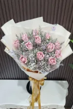 ช่อแบงค์พับดอกกุหลาบ