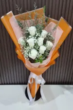 ช่อดอกกุหลาบขาว-WR1011 - Image 3