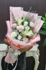 ช่อดอกไม้สดสีขาว-FW1006 - Image 4