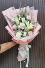 ช่อดอกไม้สดสีขาว-FW1006 - Image 3