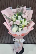 ช่อดอกไม้สดสีขาว-FW1006 - Image 5