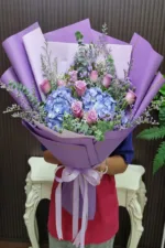 ช่อดอกไม้สดโทนสีม่วง-VF1006 - Image 2