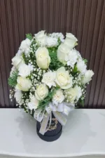 แจกันดอกไม้สดสีขาว-VF1022 - Image 3