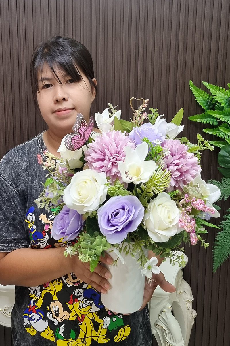 20231102_133049 แจกันดอกไม้ประดิษฐ์-AS1008 - Image 2