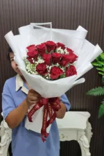 ช่อดอกกุหลาบแดง-RR1021 - Image 3