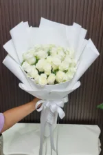 ช่อดอกกุหลาบขาว-WR1013 - Image 3