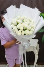 ช่อดอกกุหลาบขาว-WR1013 - Image 2