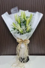 ช่อดอกลิลลี่ขาว10ดอก