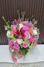 แจกันดอกไม้สดสีชมพู-VF1027 - Image 3