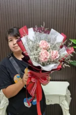 ช่อแบงค์พับดอกกุหลาบ-MA1048 - Image 3