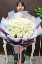 ช่อดอกกุหลาบขาว-WR1010 - Image 2