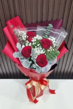 ช่อดอกกุหลาบแดง-LR1006 - Image 3