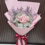 ช่อแบงค์พับดอกกุหลาบ