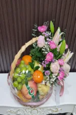กระเช้าผลไม้ดอกไม้สด-BB1017 - Image 3