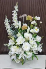 แจกันดอกไม้ประดิษฐ์สีขาว-AL1010 - Image 3