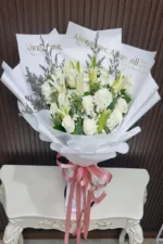 ช่อดอกไม้สดสีขาว-FW1011 - Image 4