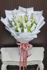 ช่อดอกไม้สดสีขาว-FW1011 - Image 3