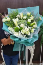 ช่อดอกไม้สดสีขาว-FW1009 - Image 4