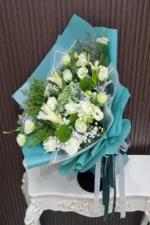 ช่อดอกไม้สดสีขาว-FW1009 - Image 3