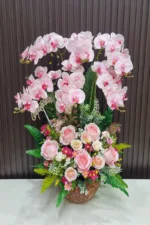 แจกันดอกกล้วยไม้ปลอม