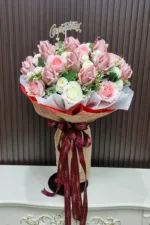 ช่อแบงค์พับดอกกุหลาบ-MA1044 - Image 2