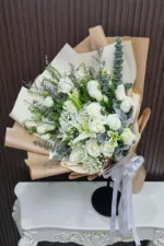 ช่อดอกไม้สดสีขาว-FW1010 - Image 4