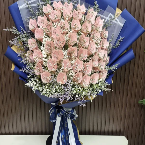 ช่อแบงค์ม้วนดอก