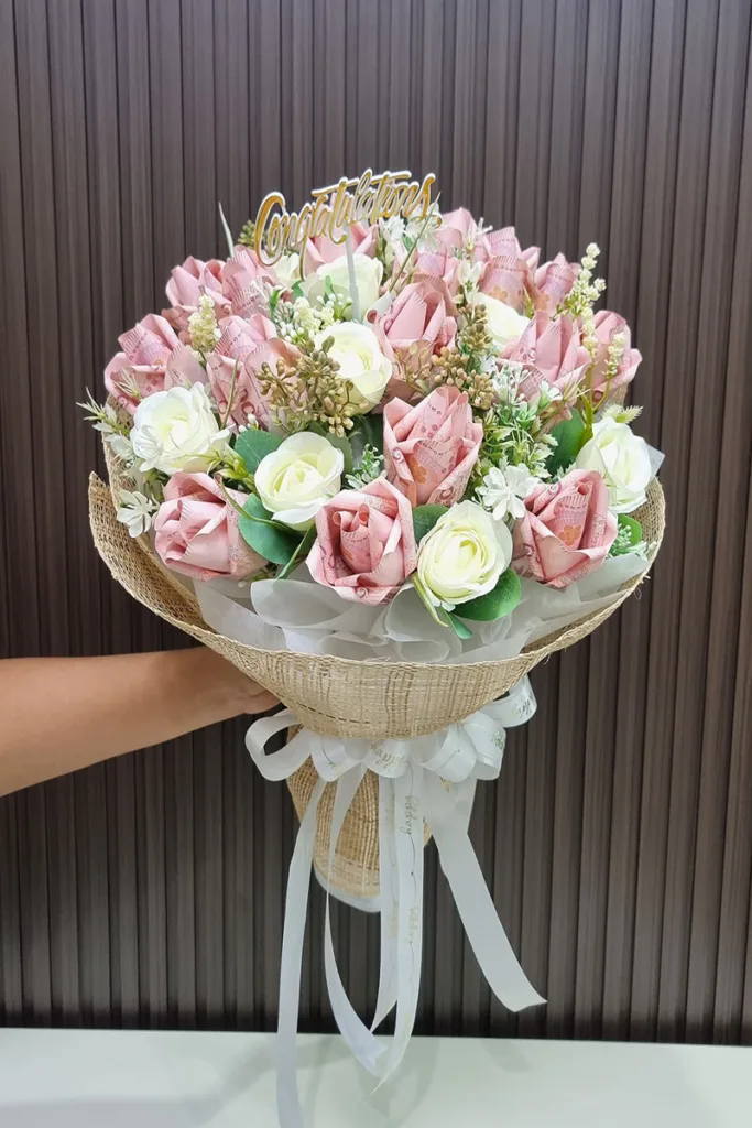 ช่อแบงค์ร้อยพับดอก