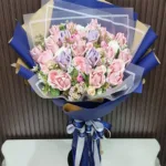 ช่อแบงค์พับดอกกุหลาบ