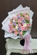 ช่อแบงค์พับดอกกุหลาบ