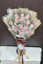 ช่อแบงค์พับดอกกุหลาบ