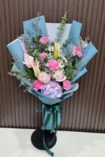 ช่อดอกไม้สดสีชมพู-PF1001 - Image 3