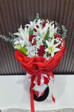 ช่อดอกลิลลี่สีขาว