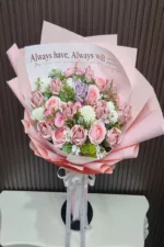 ช่อแบงค์พับดอกกุหลาบ