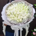 ช่อเรียงแบงค์ในช่อดอกกุหลาบ