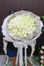 ช่อเรียงแบงค์ในช่อดอกกุหลาบ