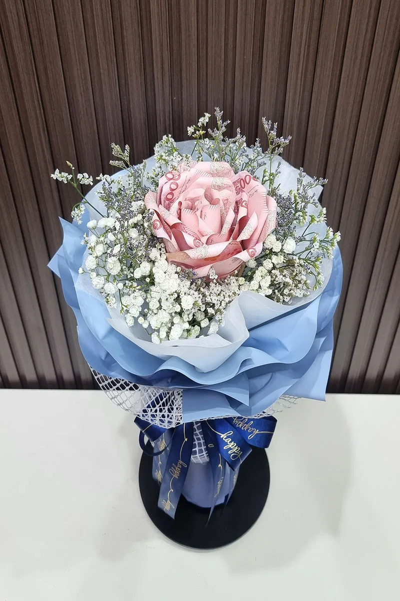 ช่อแบงคร้อยพับดอกเดียว